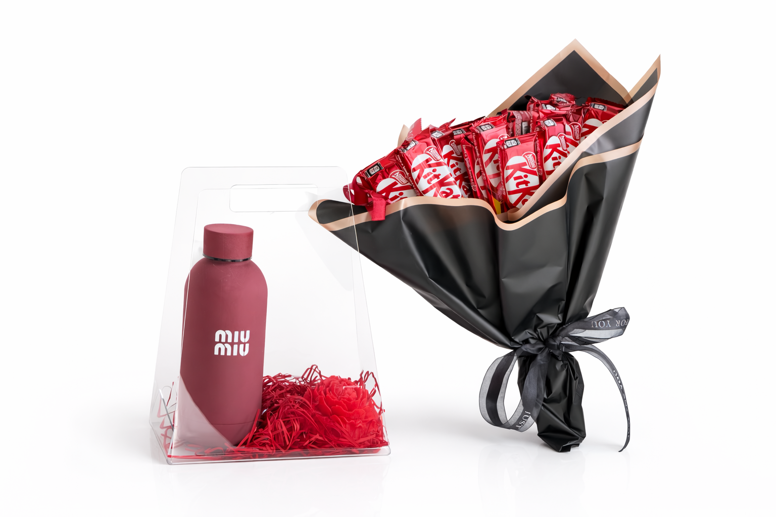 Luxury Chocolate Bouquet &amp; Gift Bottle Set