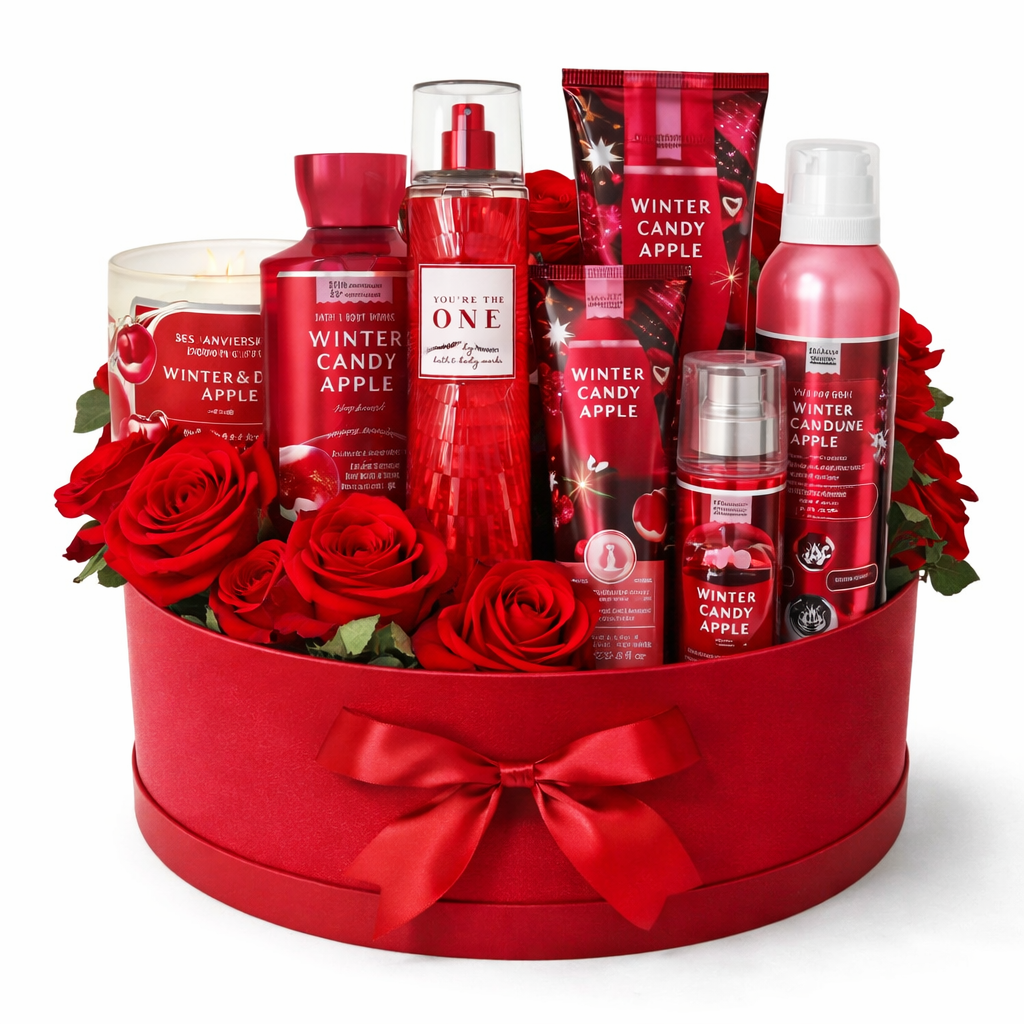 Gift Set with body lotion and Flower